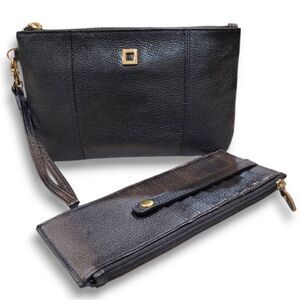 Lodis Olivia Leather Wristlet & Card Stacker Wallet